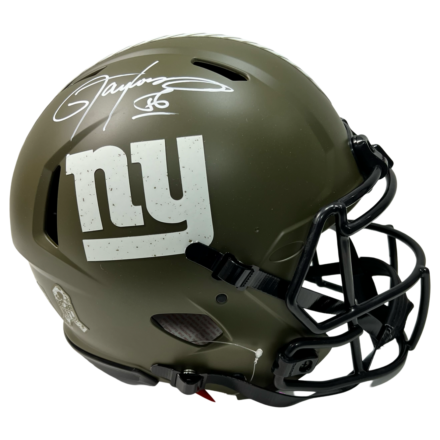 Lawrence Taylor Autographed New York Giants Salute To Service Authentic Helmet Beckett