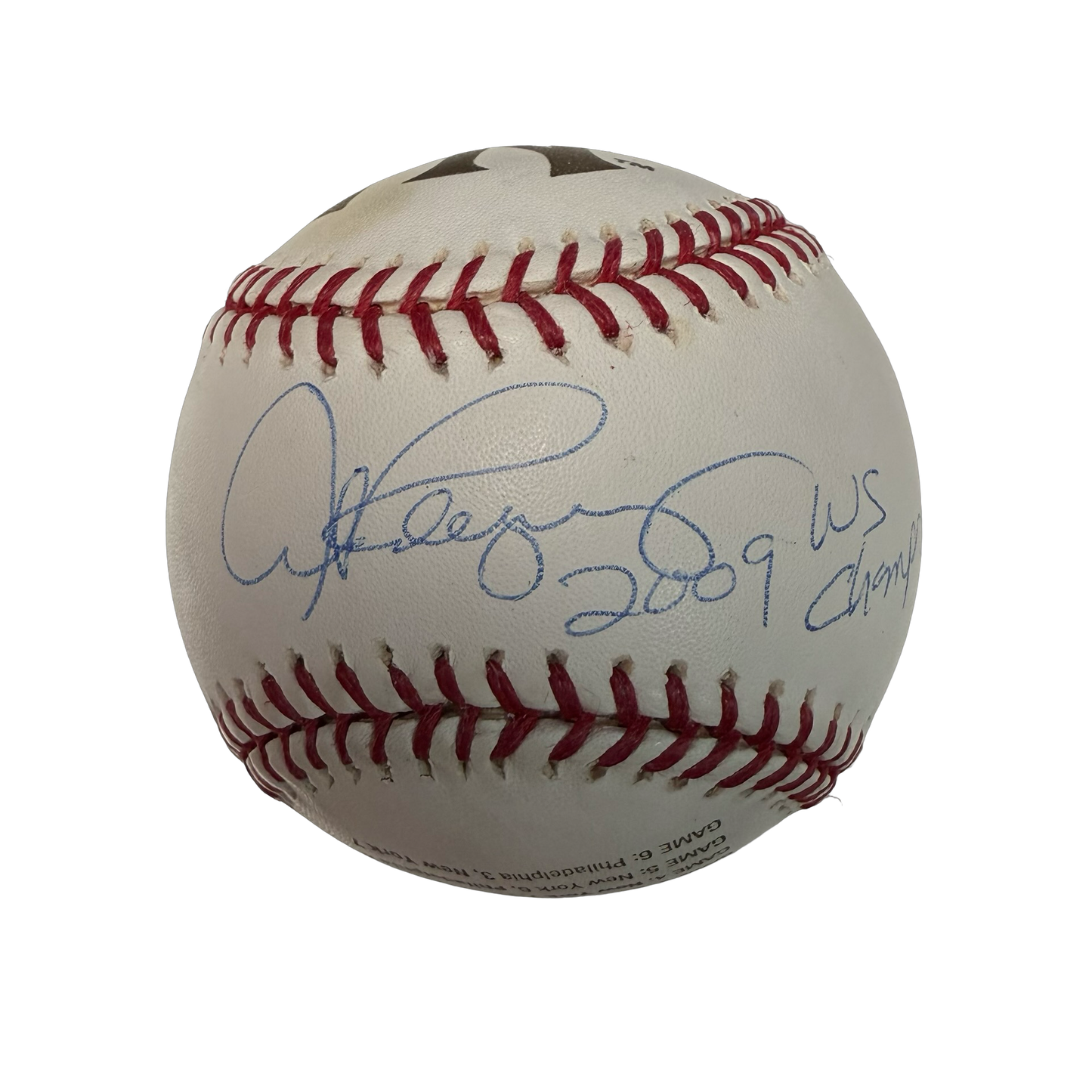 Alex Rodriguez Autographed New York Yankees 2009 World Series Logo Steiner
