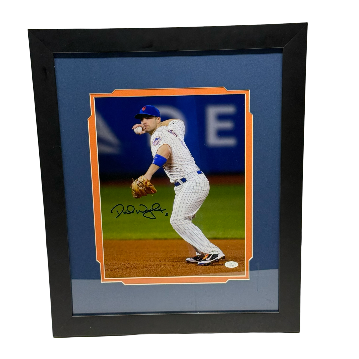 David Wright Autographed New York Mets 11x14 Photo JSA - Framed