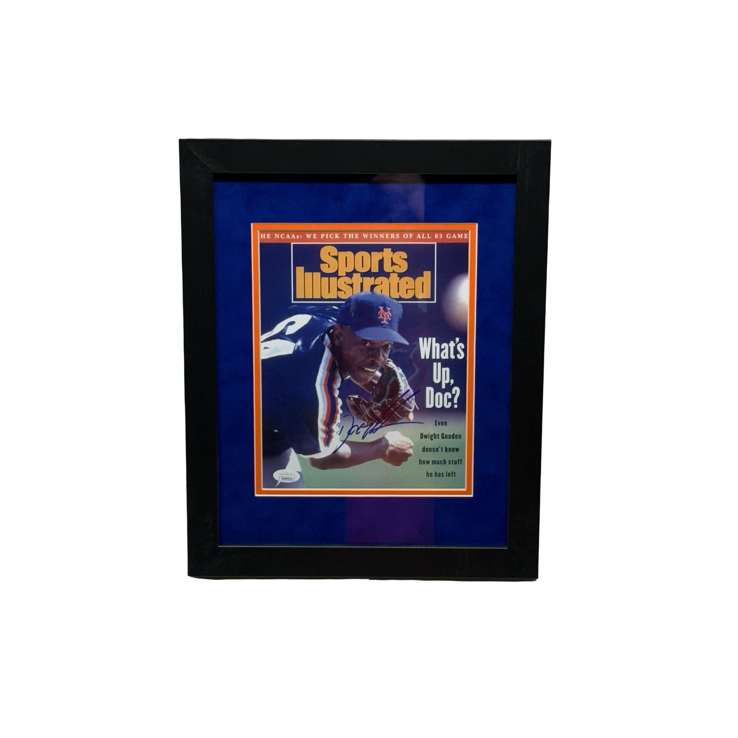 Doc Gooden Autographed New York Mets Sports Illustrated Cover 8x10 JSA - Framed