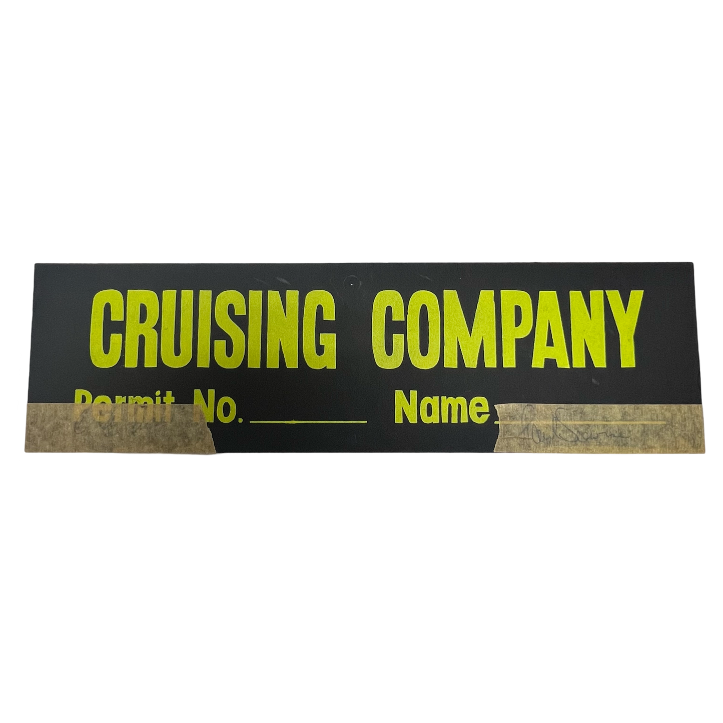 Al Pacino & Paul Sorvino Autographed Cruising Company Parking Sign JSA