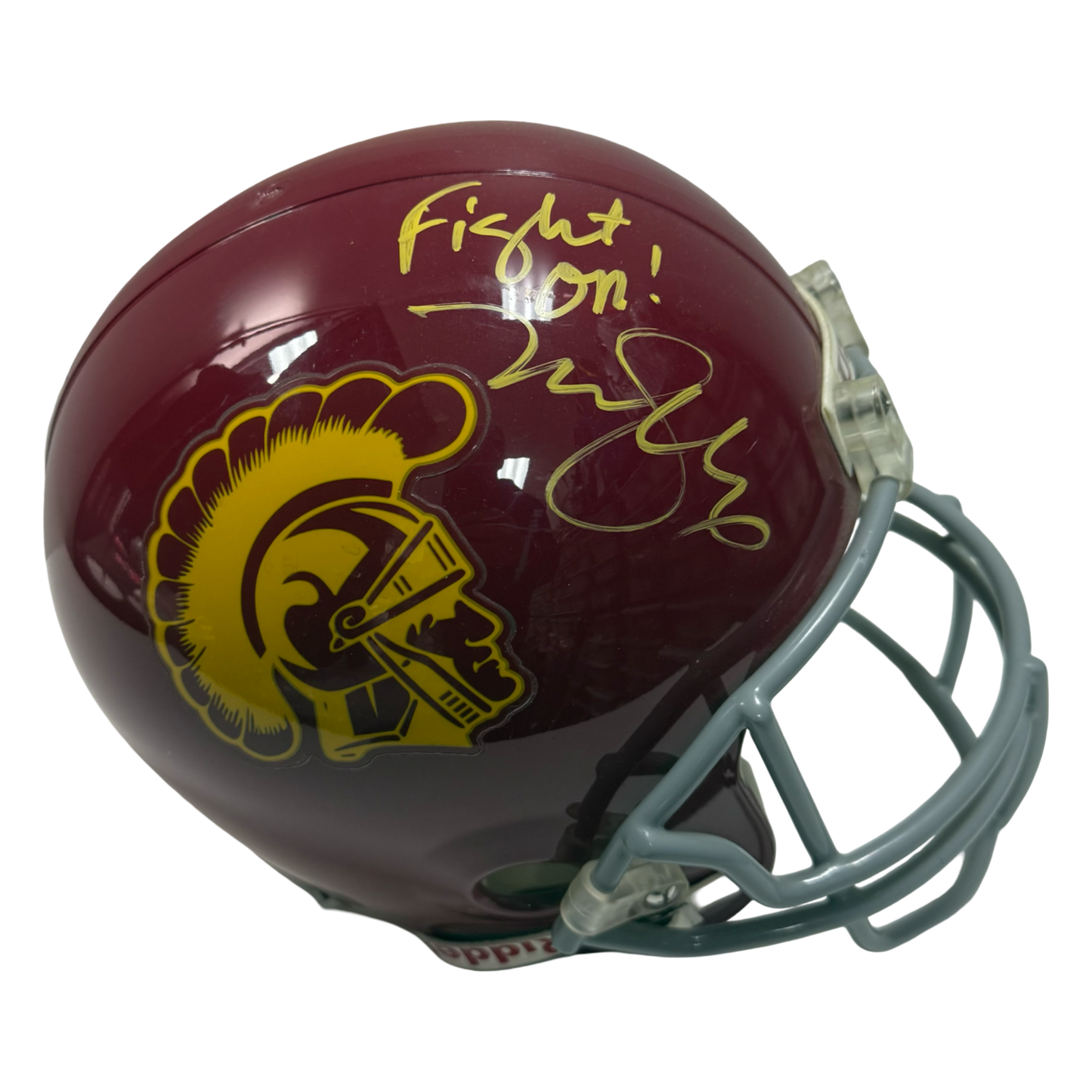 Mark Sanchez Autographed USC Inscribed Replica Full Size Helmet Beckett