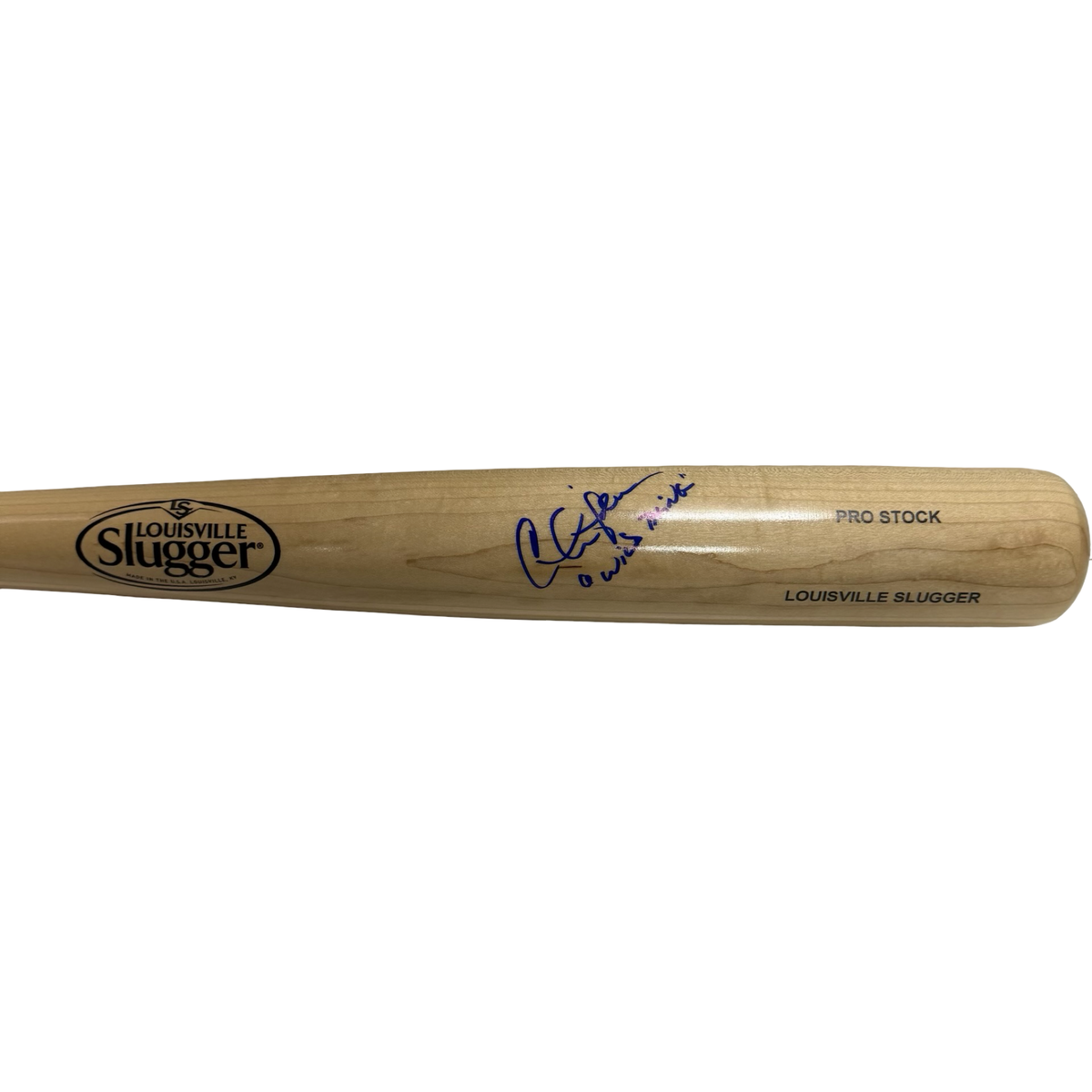 Charlie Sheen Signed Major League Louisville Slugger Bat Wild Thing Inscribed Beckett BAS