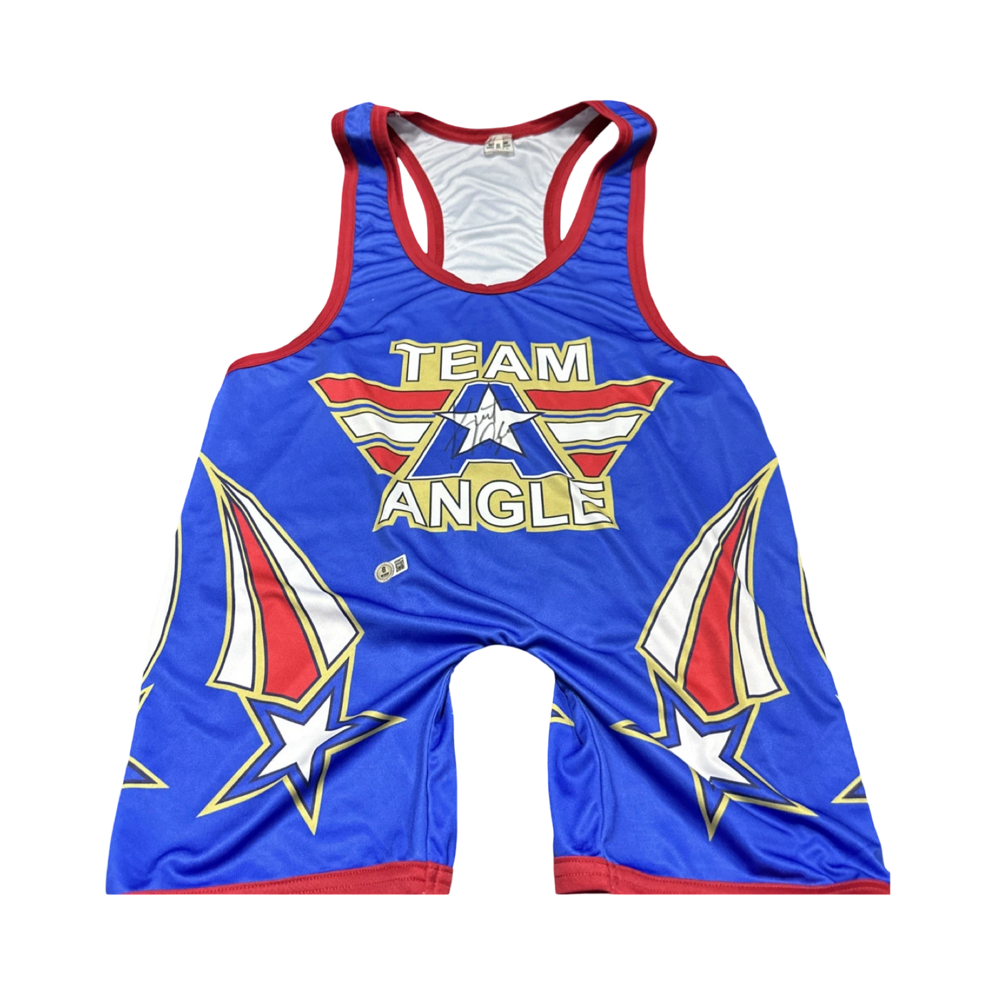 Kurt Angle Autographed Team Angle Wrestling Singlet Beckett