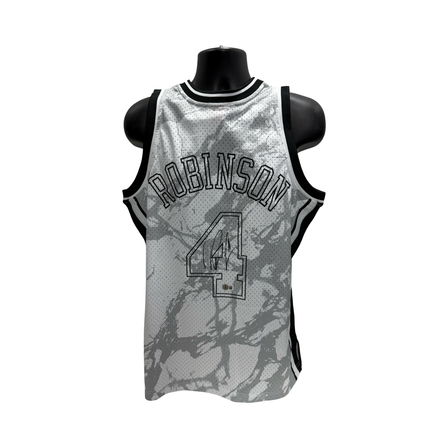 Nate Robinson Autographed New York Knicks Mitchell & Ness Swingman Marble Jersey Beckett