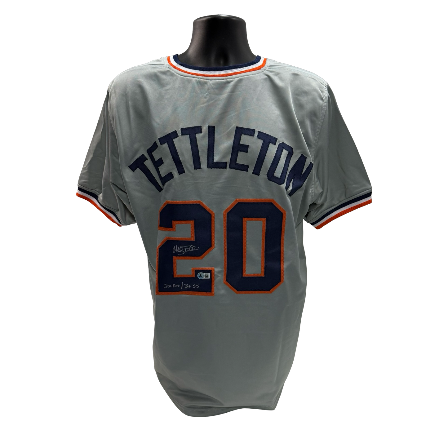Mickey Tettleton Autographed Detroit Tigers Jersey 2x AS/ 3x SS Beckett