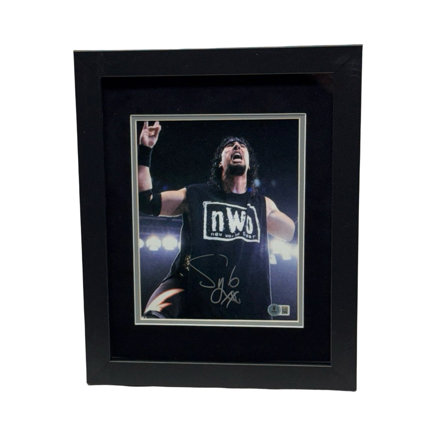 X-Pac Autographed WWE Syxx NWO 8x10 Beckett - Framed