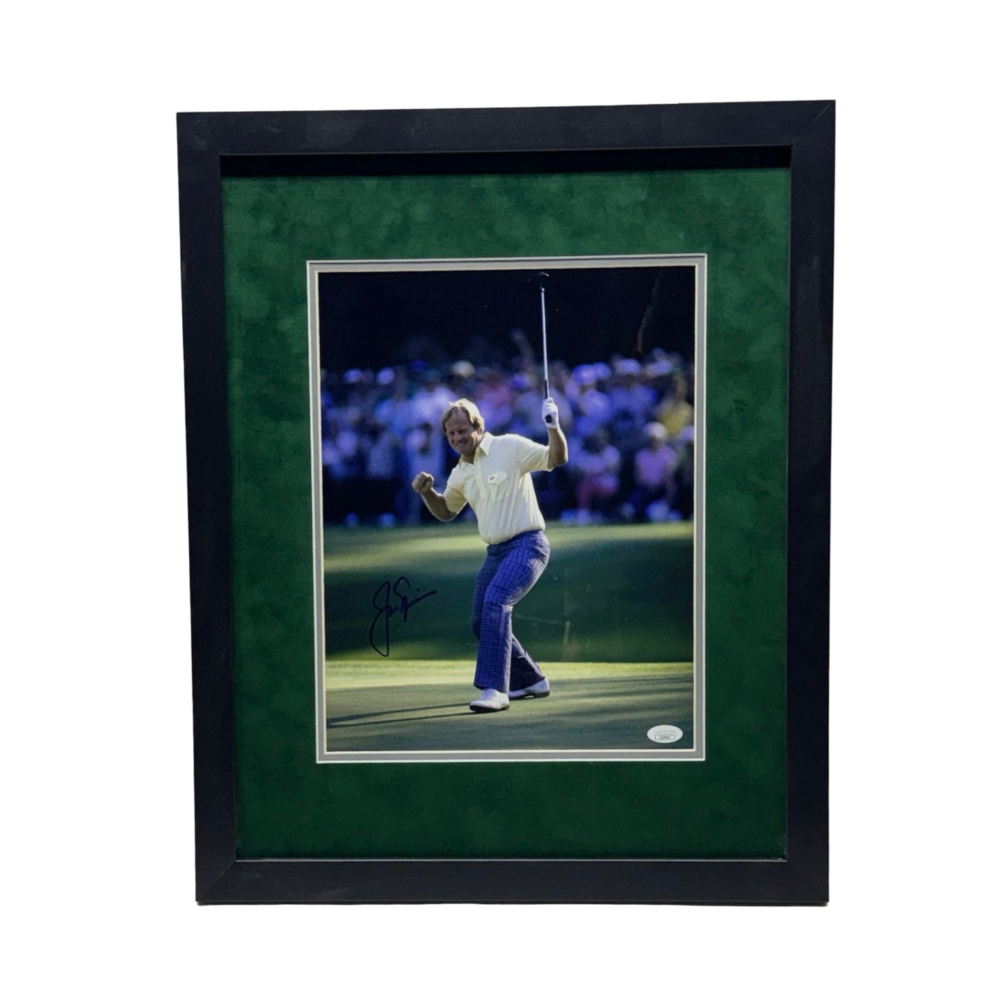 Jack Nicklaus Autographed Golf Fist Pump 11x14 JSA - Framed