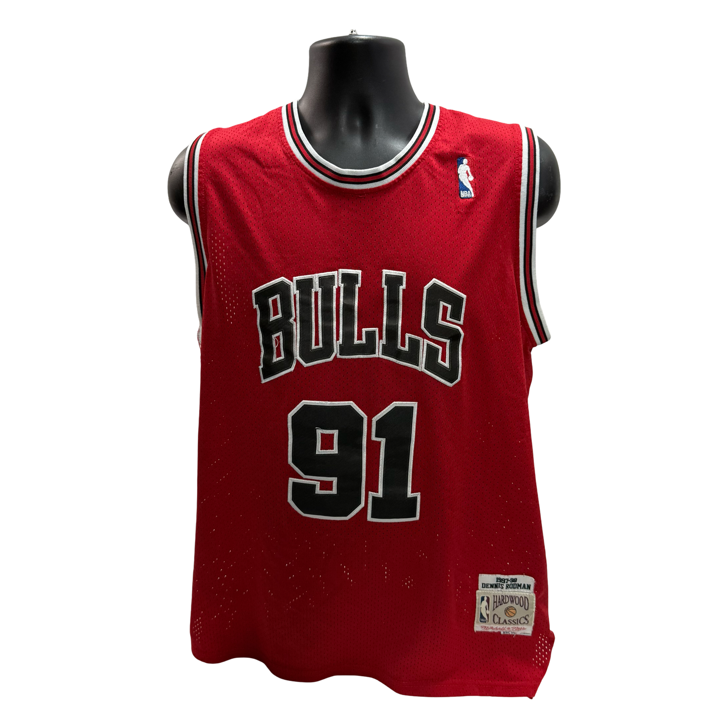Dennis Rodman Chicago Bulls Mitchell & Ness Hardwood Classics Jersey Size XL
