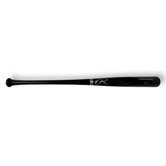 Chandler Simpson Autographed Tampa Bay Rays Black Rawlings Adirondack Bat Beckett