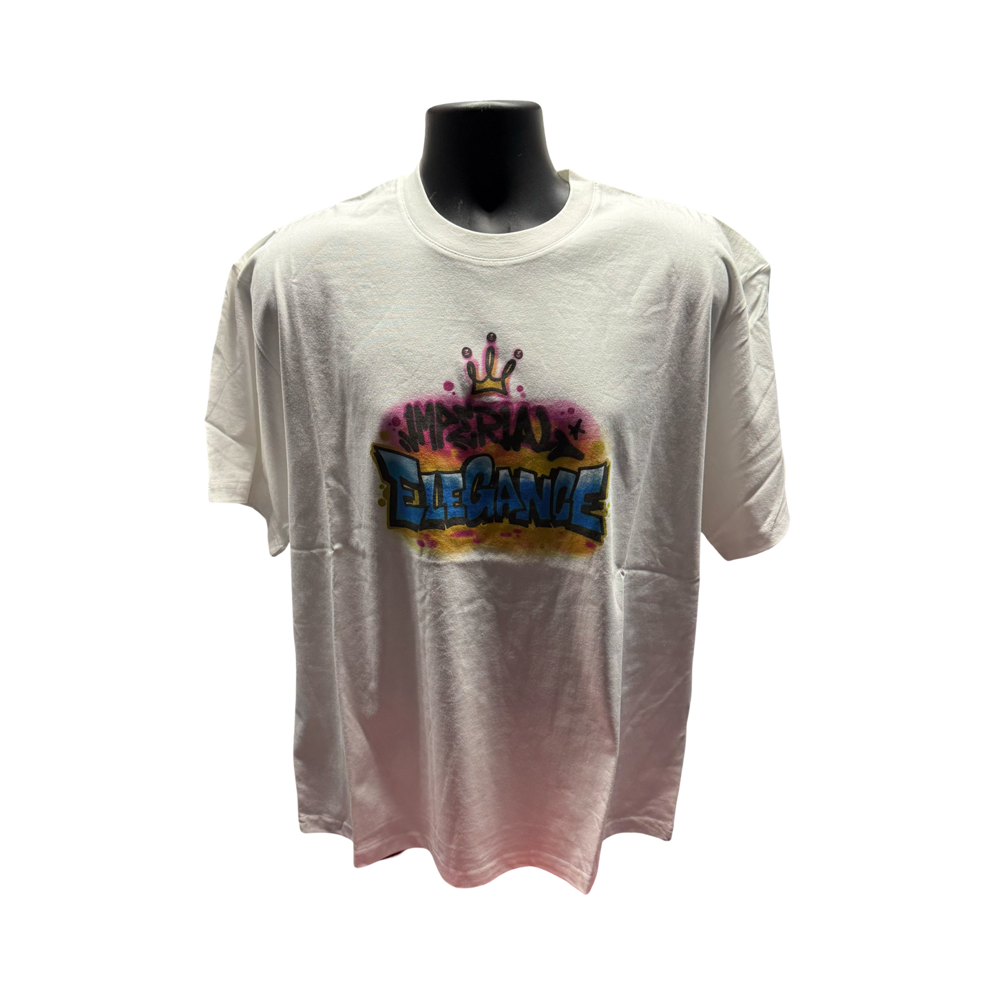 Imperial Elegance White Brooklyn Airbrush T-Shirt XL