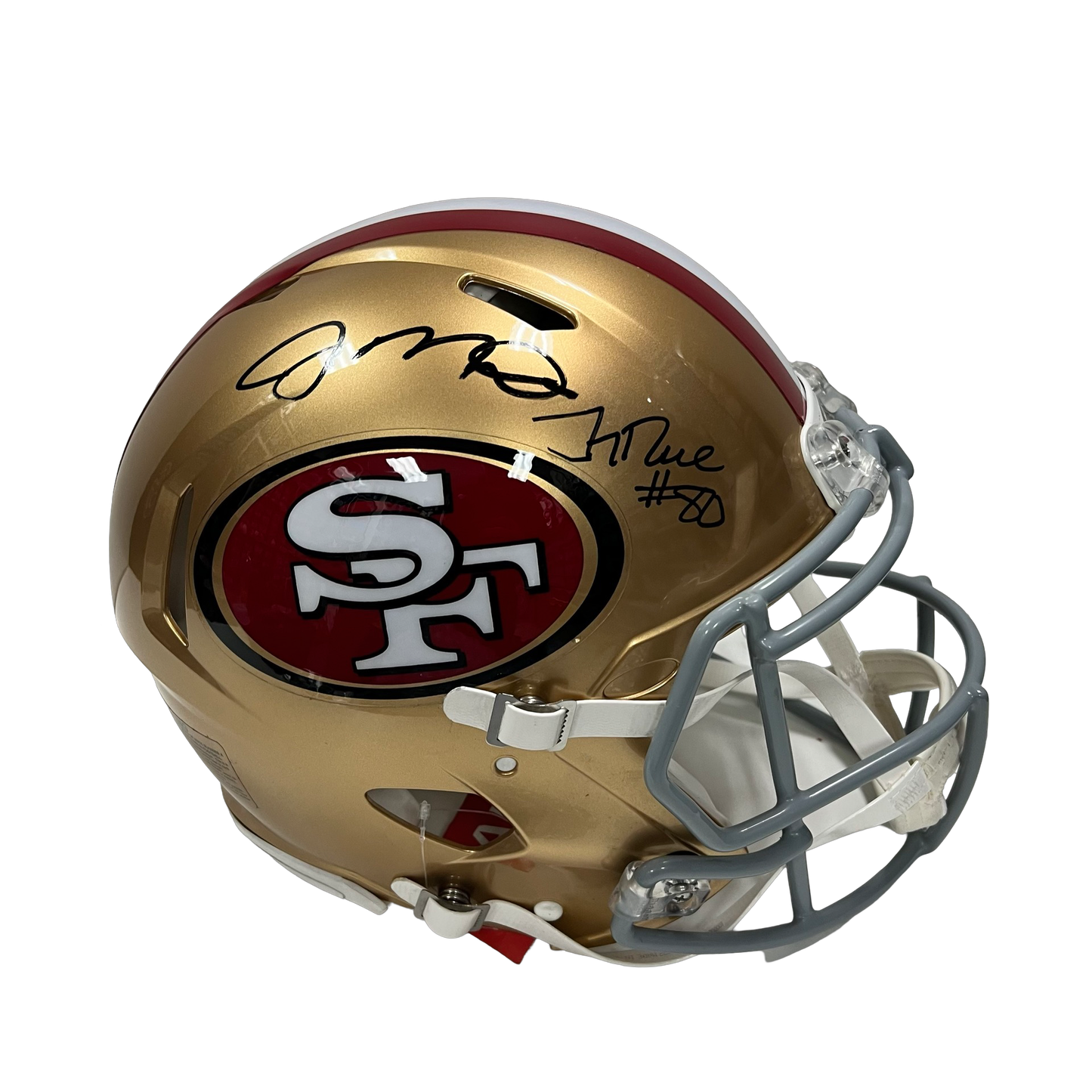 Joe Montana & Jerry Rice Autographed San Francisco 49ers Authentic Helmet Beckett