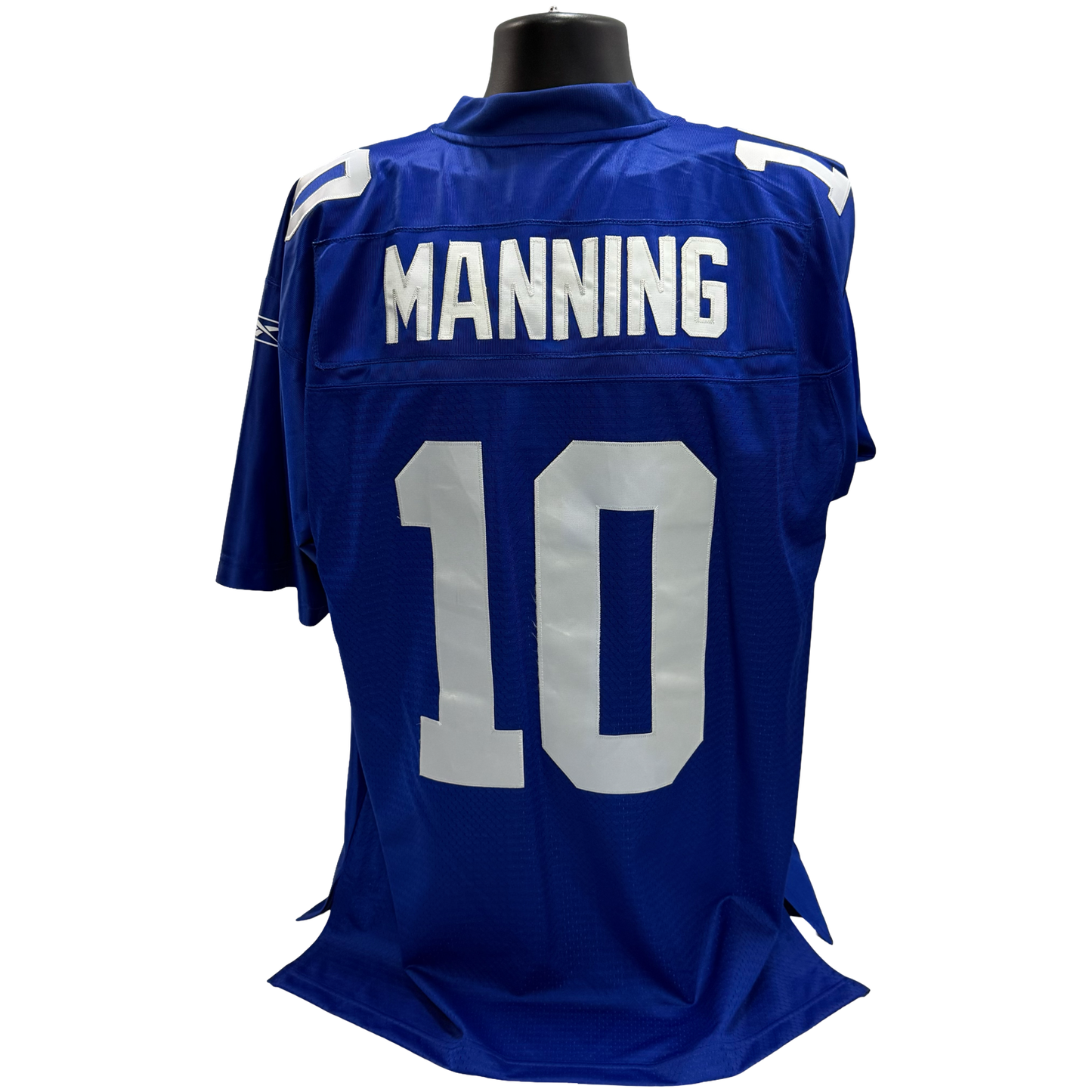 Eli Manning Unsigned New York Giants Reebok NFL On Field Blue Jersey - Large