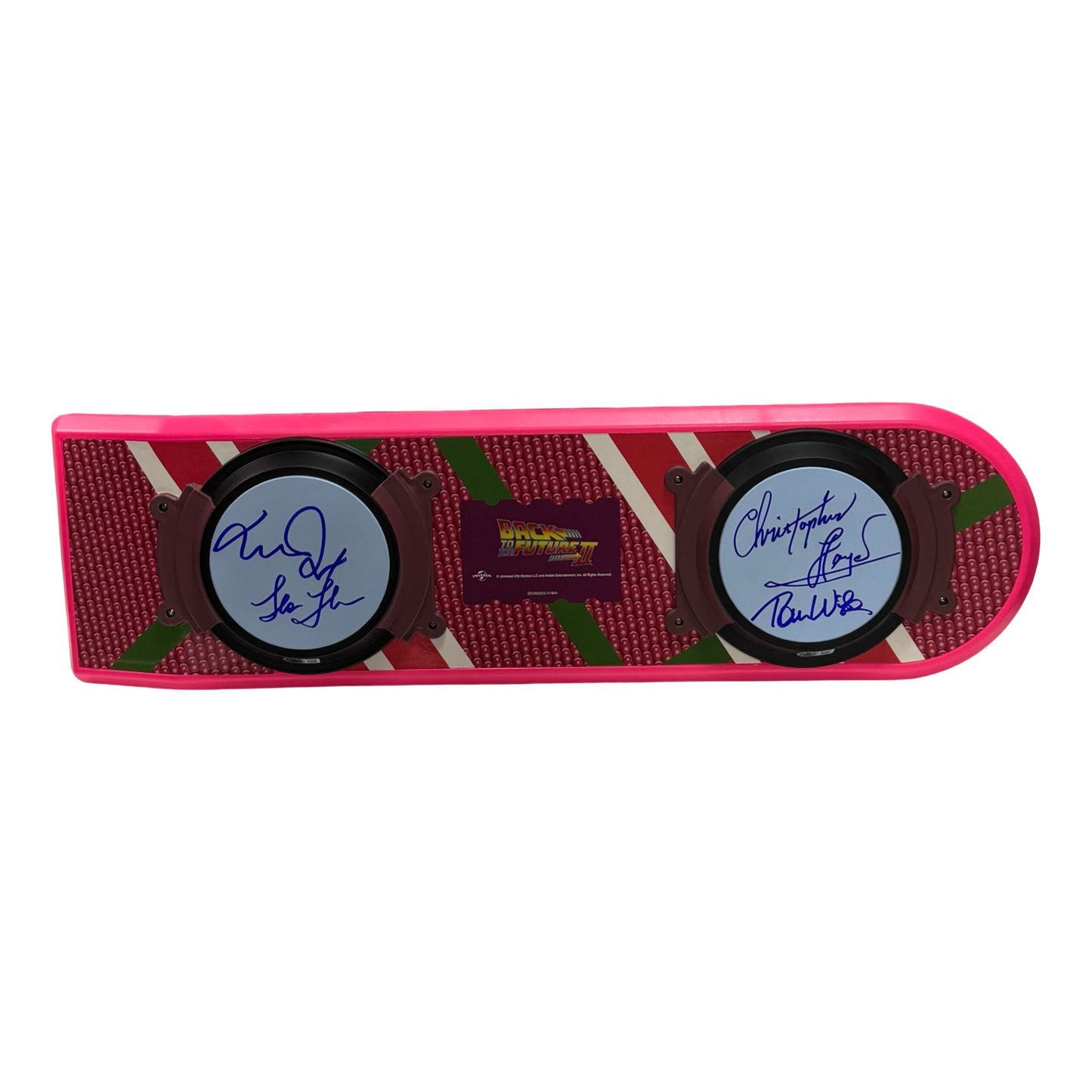 Michael J Fox, Christopher Lloyd, Lea Thompson & Thomas F. Wilson Autographed Back to the Future Hoverboard Beckett