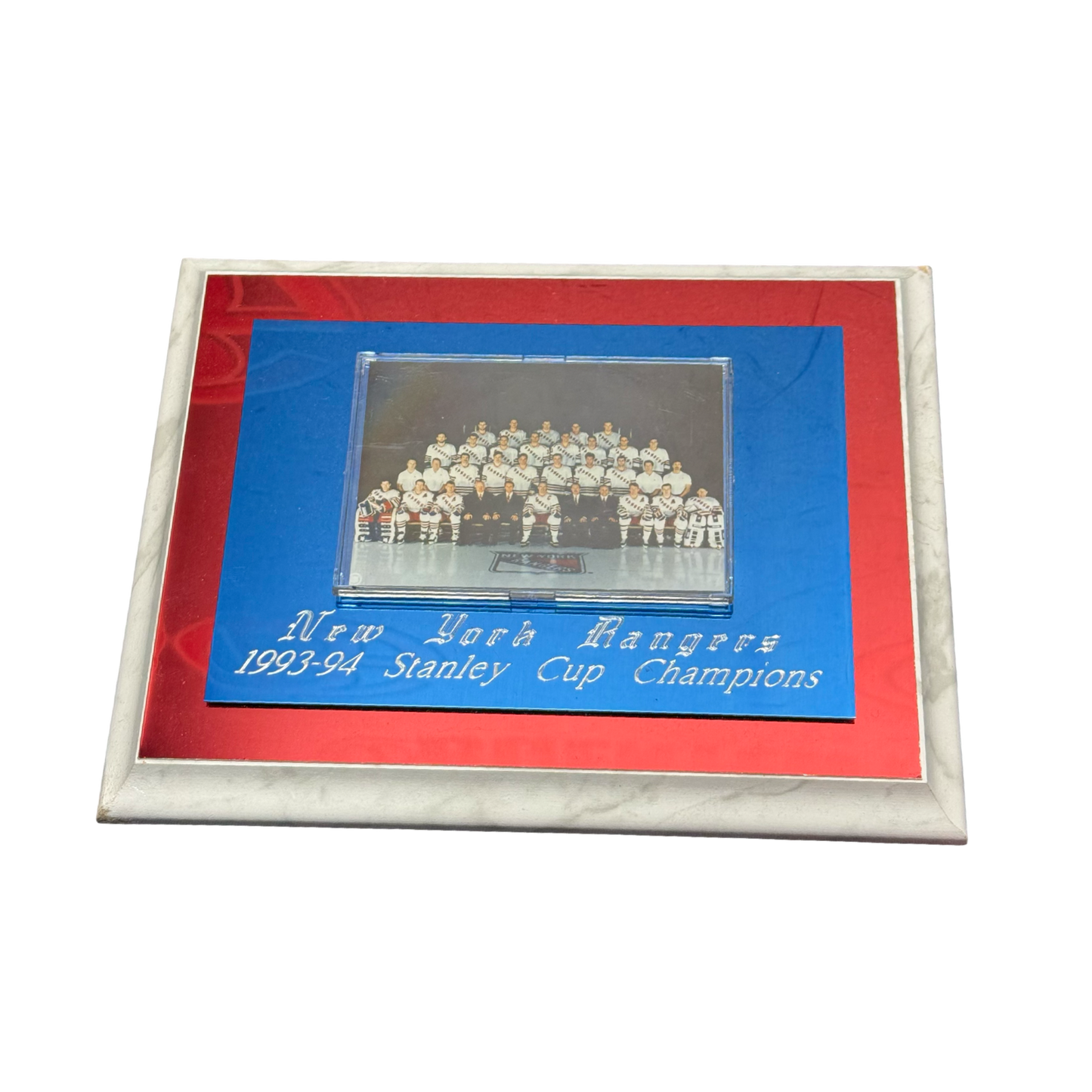 1994 Stanley Cup New York Rangers Championship Plaque