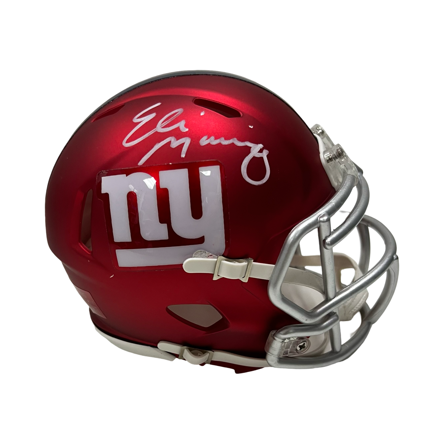 Eli Manning Autographed New York Giants Blaze Mini Helmet Steiner