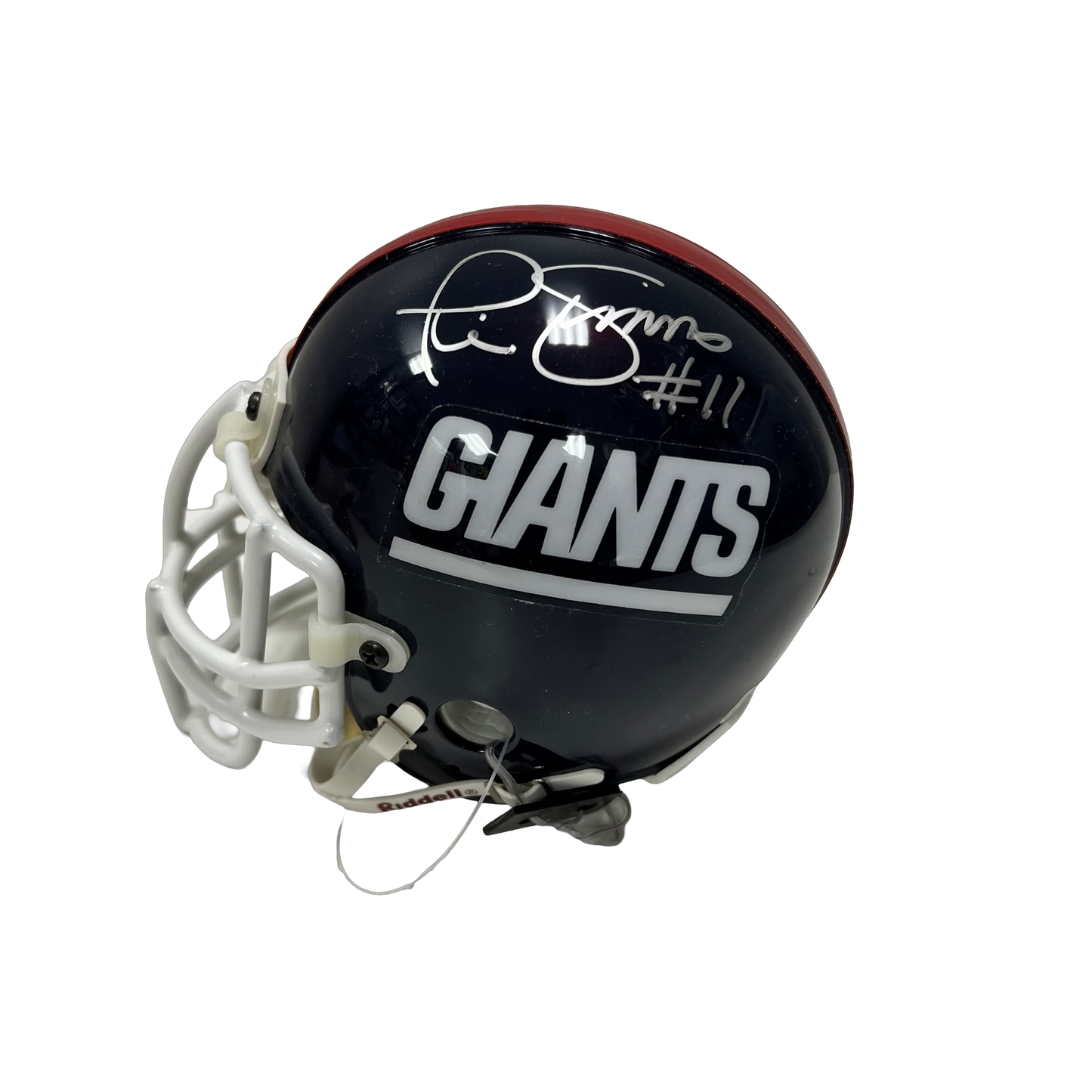 Phil Simms Autographed New York Giants Old School Mini Helmet Beckett