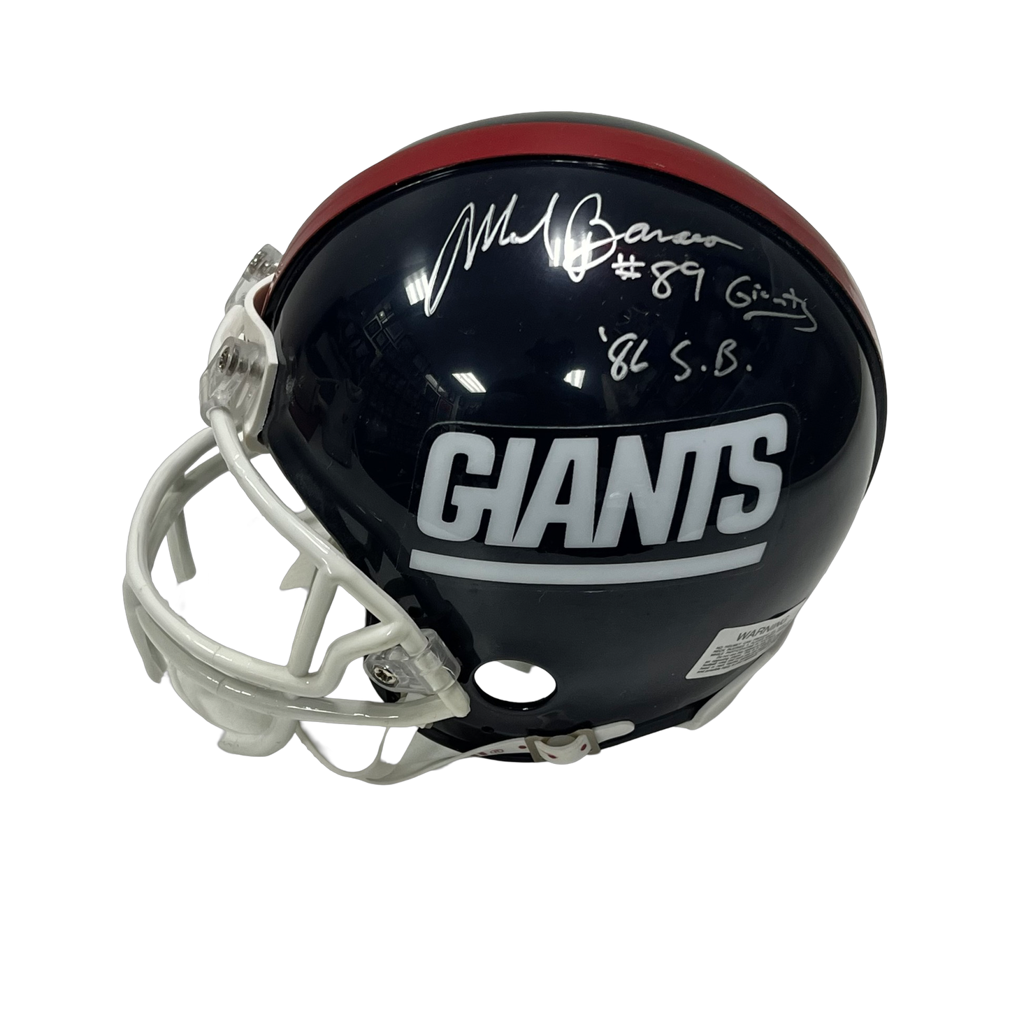 Mark Bavaro Autographed New York Giants Old School Mini Helmet Beckett