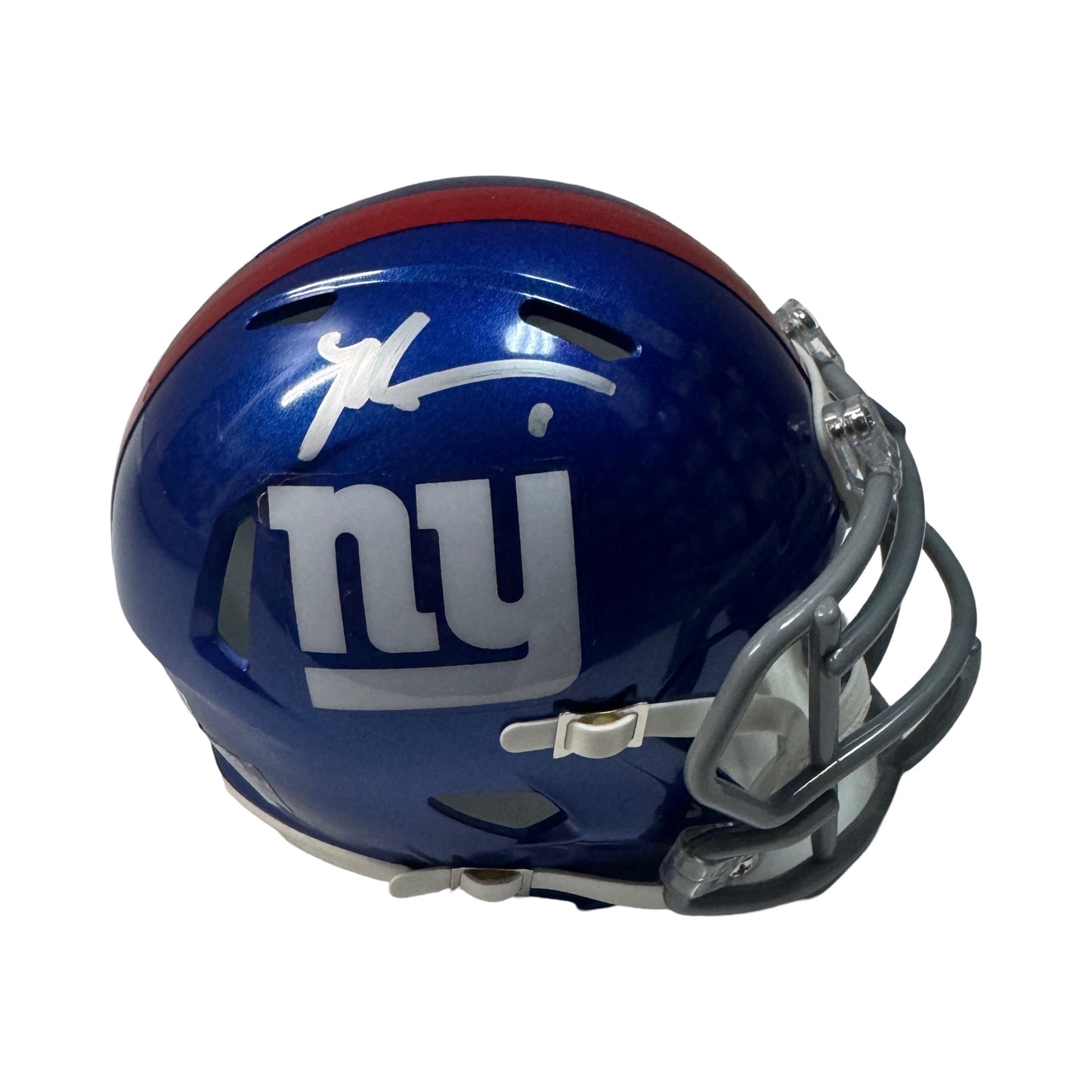 Malik Nabers Autographed New York Giants Speed Mini Helmet Fanatics