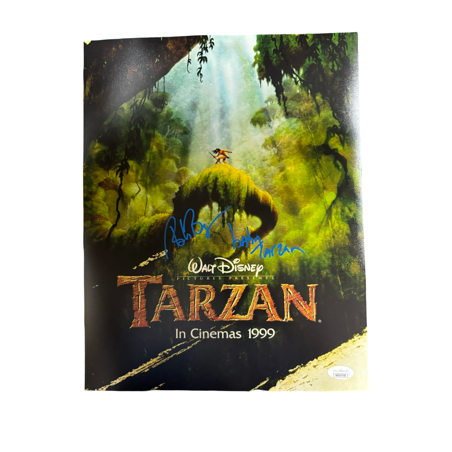 Bob Bergen Autographed Tarzan “Baby Tarzan” Inscription JSA
