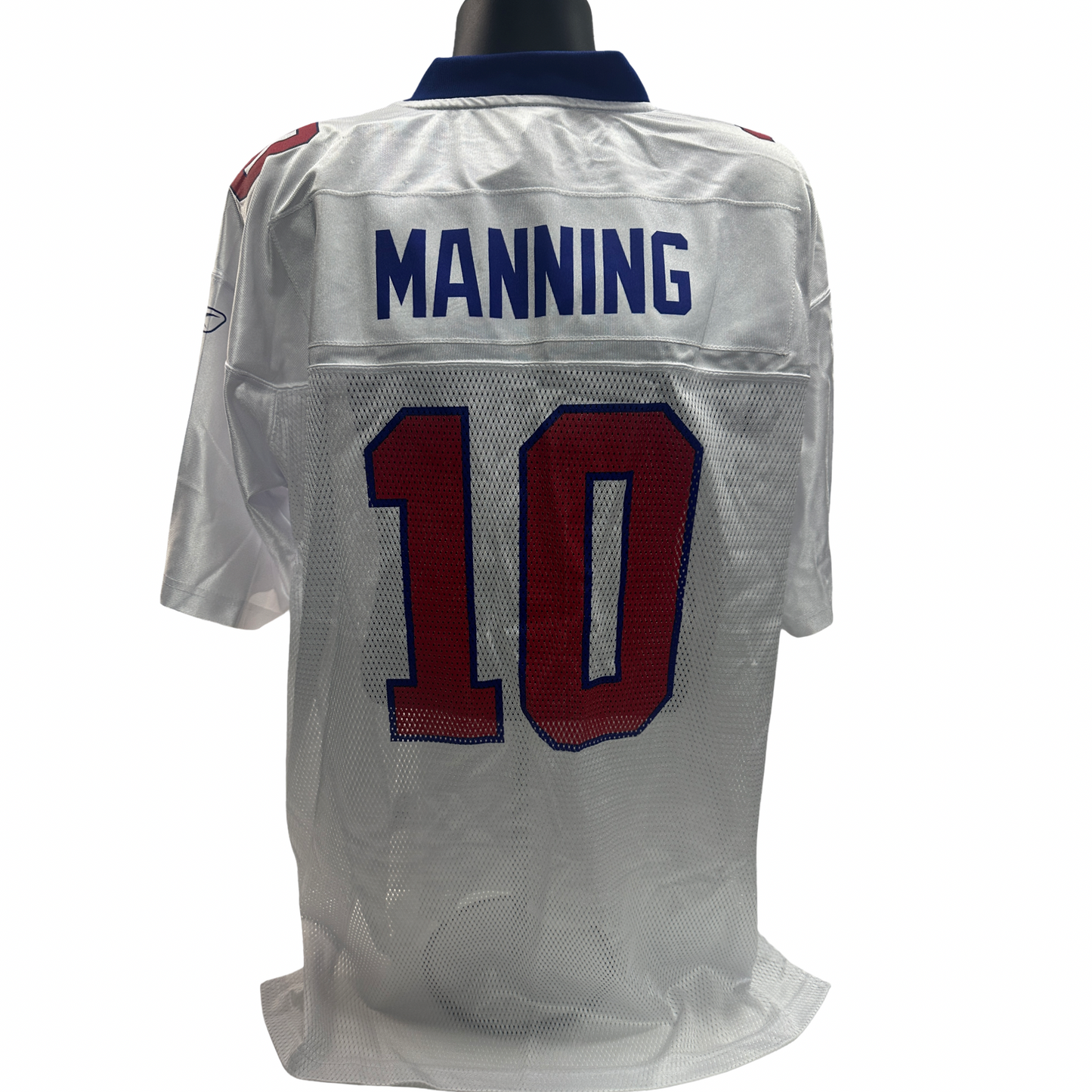 Eli Manning Unsigned New York Giants Reebok NFL On Field White Jersey - Size XL