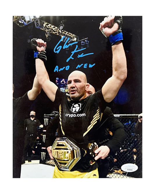 Glover Teixeira Autographed UFC 8x10 "And New" Inscription JSA