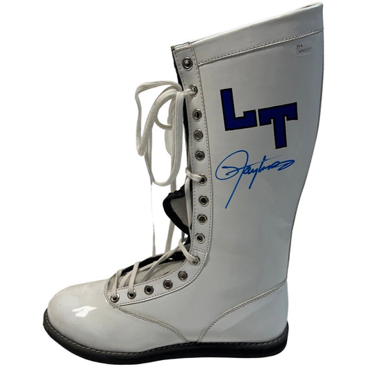 Lawrence Taylor Autographed New York Giants Wrestlemania Wrestling Boot JSA