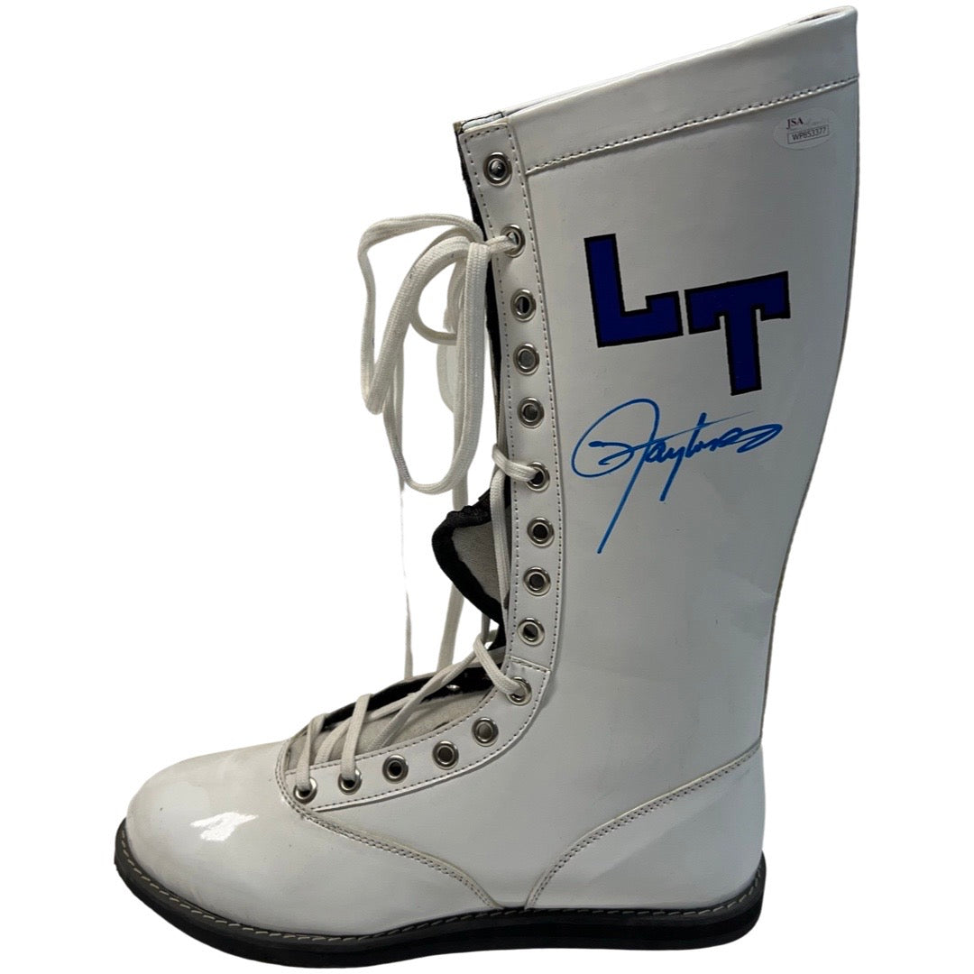 Lawrence Taylor Autographed New York Giants Wrestlemania Wrestling Boot JSA