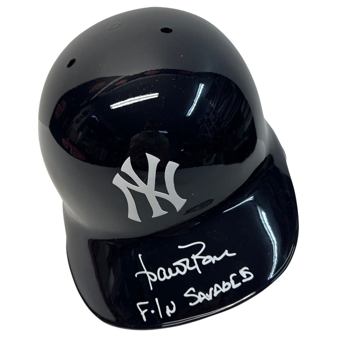 Aaron Boone Autographed New York Yankees Batting Helmet F’N Savages Inscription Steiner CX