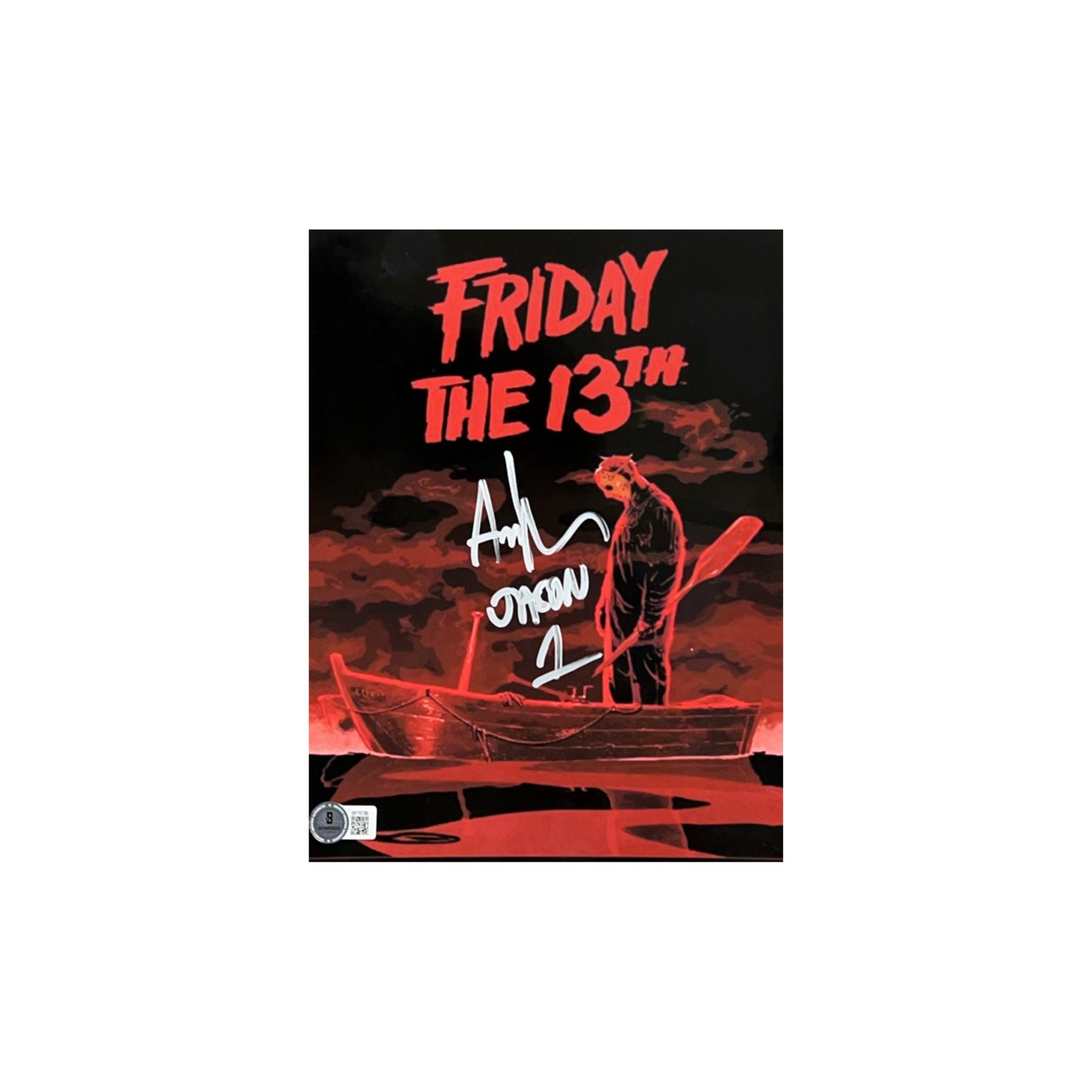 Ari Lehman Autographed Friday The 13th Red Boat 8x10 Beckett