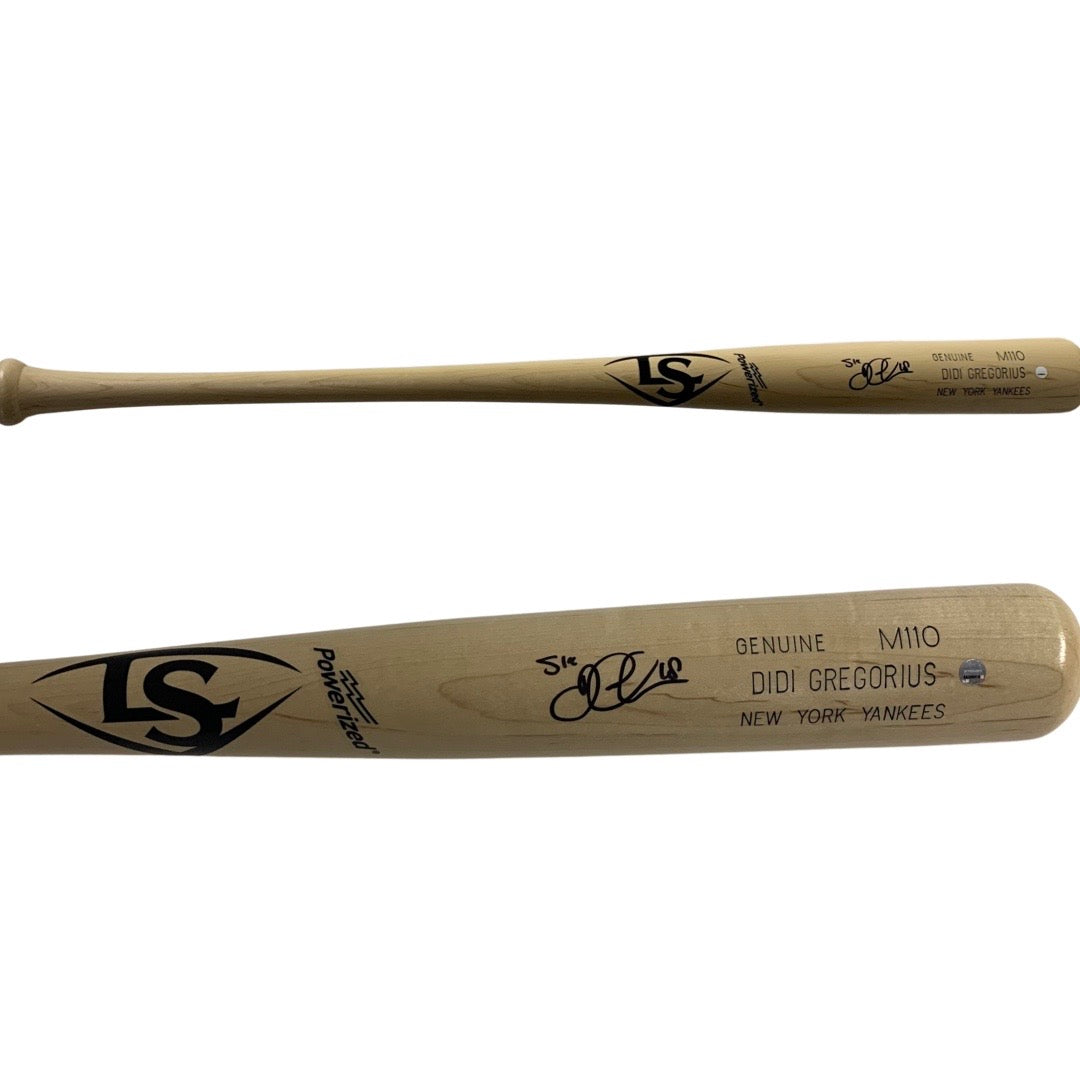 Didi Gregorius Autographed Louisville Slugger Game Model Bat Steiner