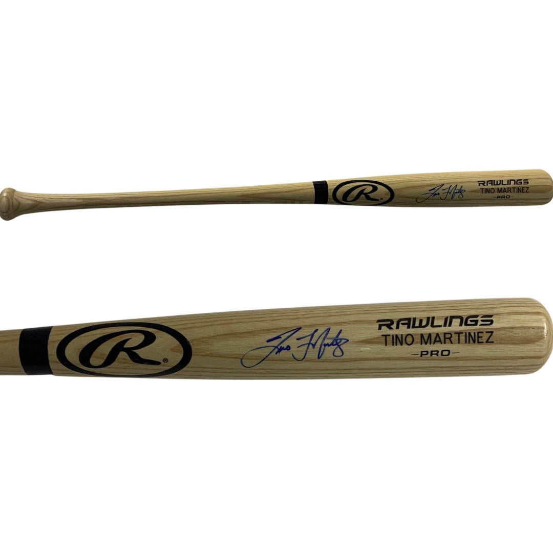 Tino Martinez Autographed New York Yankees Rawlings Pine Bat JSA – BG  Autographs