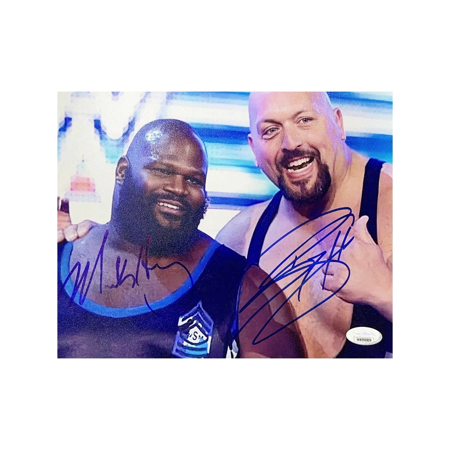 The Big Show & Mark Henry Autographed 8x10 JSA