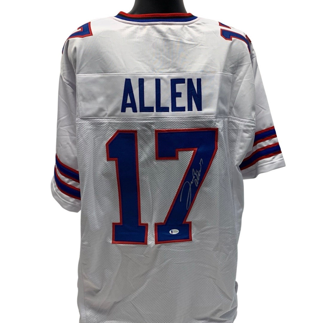 Josh Allen Autographed Buffalo Bills White Jersey Beckett