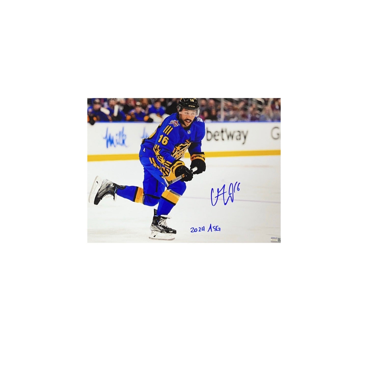 Vincent Trocheck Autographed New York Rangers 2024 NHL All Star Game 11x14 24 ASG Inscription Steiner CX - Unframed
