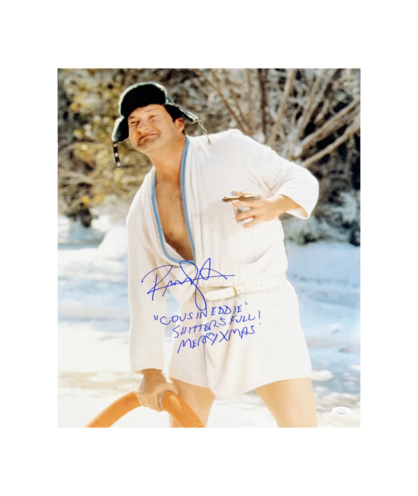 Randy Quaid Autographed 16x20 "Cousin Eddie, Merry Christmas & Shitter's Full!" Inscription JSA