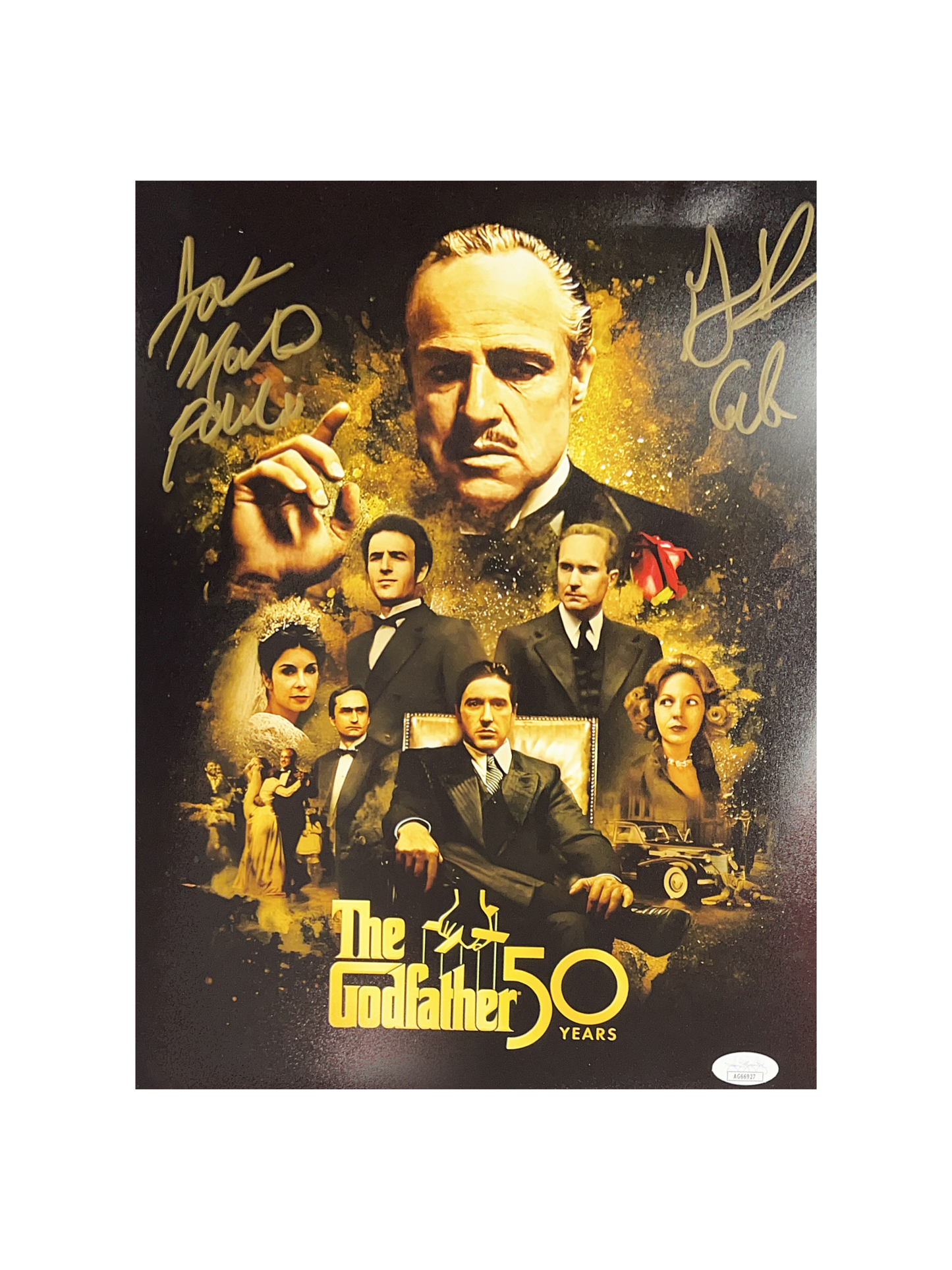 John Martino & Gianni Russo Autographed The Godfather 11x14 JSA