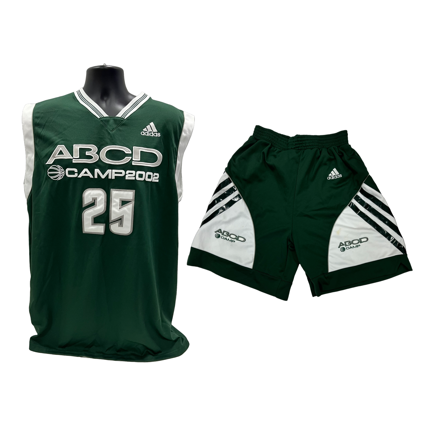 J.R. Smith Game Used 2002 ABCD Camp Adidas Green Uniform
