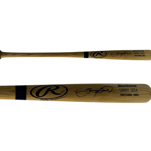 Sammy Sosa Autographed Chicago Cubs Big Stick Bat PSA
