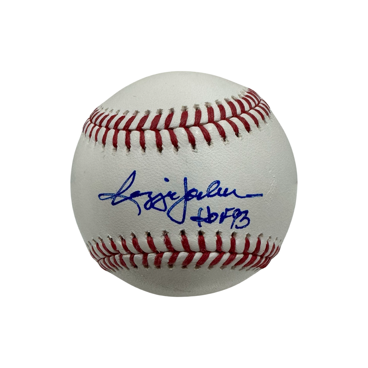 Reggie Jackson Autographed OMLB HOF 93 Inscription Steiner CX
