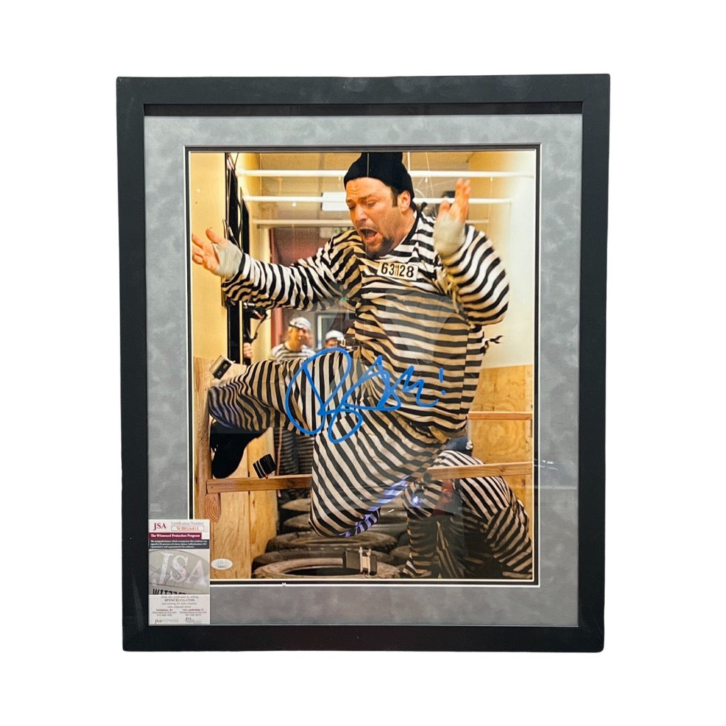 Bam Margera Autographed Jackass 16x20 JSA - Framed