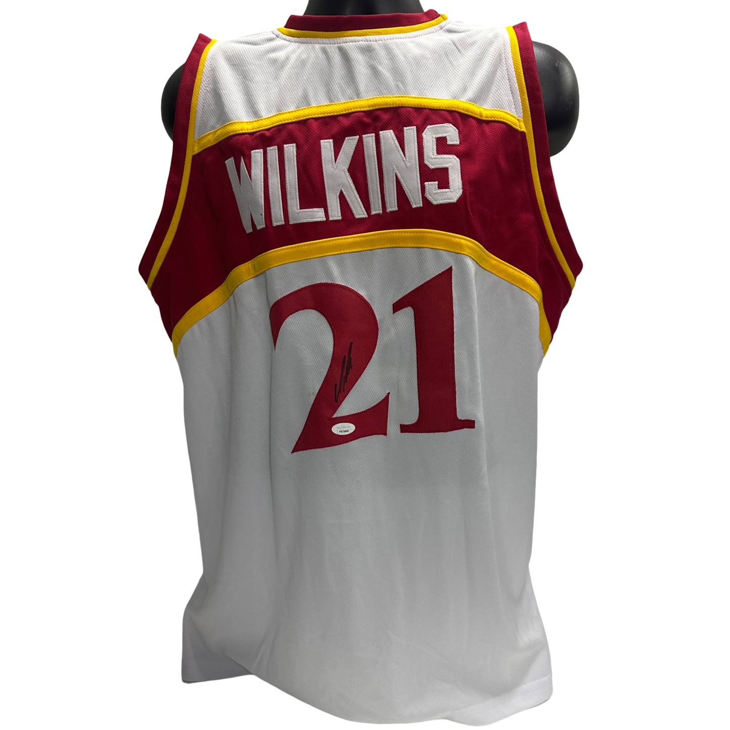 Dominique Wilkins Autographed Atlanta Hawks White Jersey JSA