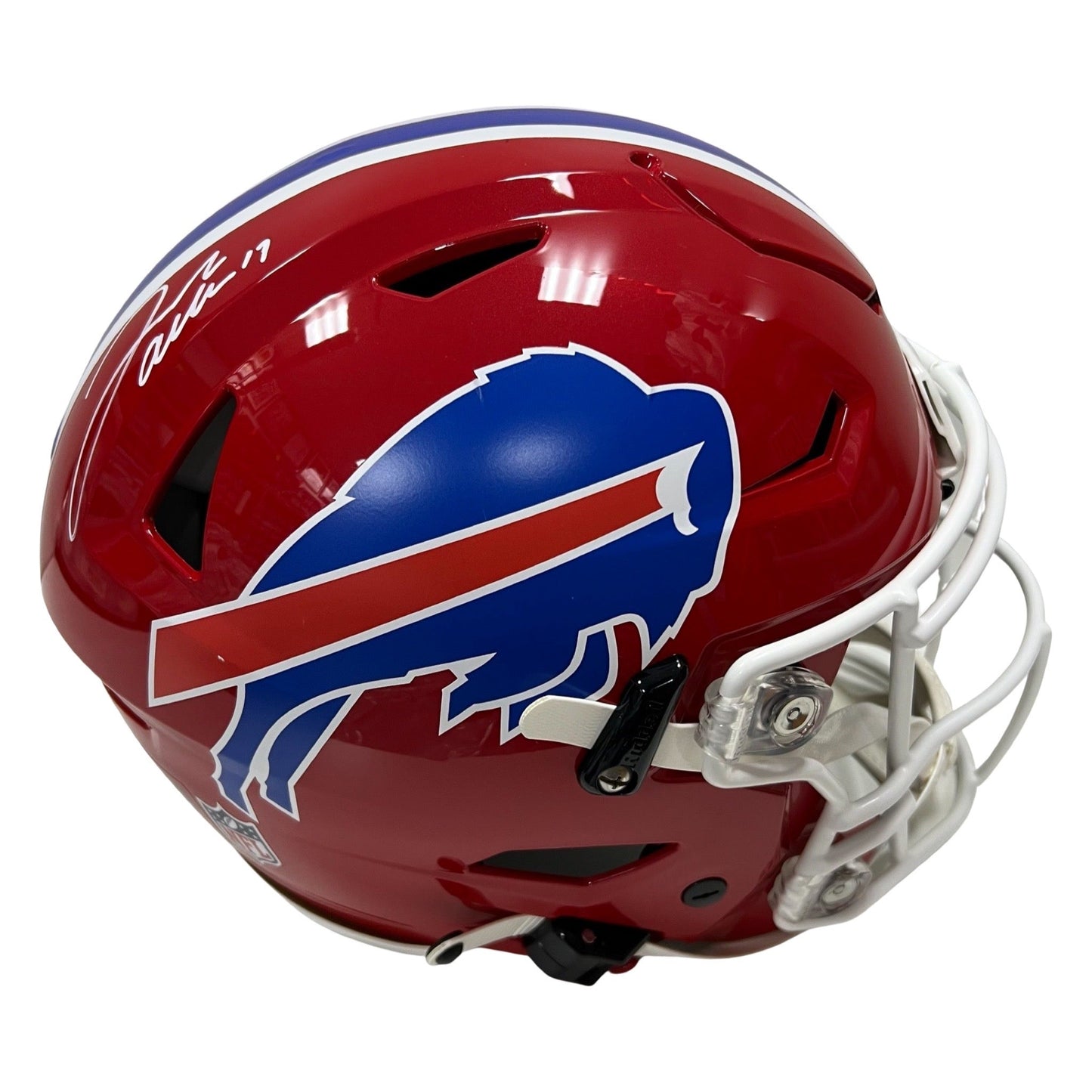 Josh Allen Autographed Buffalo Bills Red Speed Flex Helmet Beckett