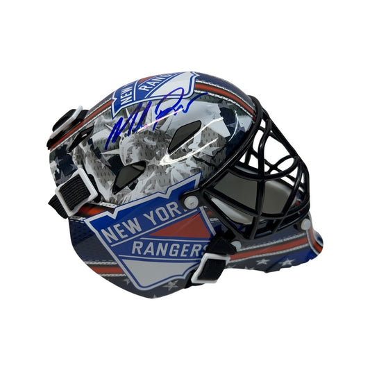 Mike Richter Autographed New York Rangers Mini Goalie Mask Steiner CX