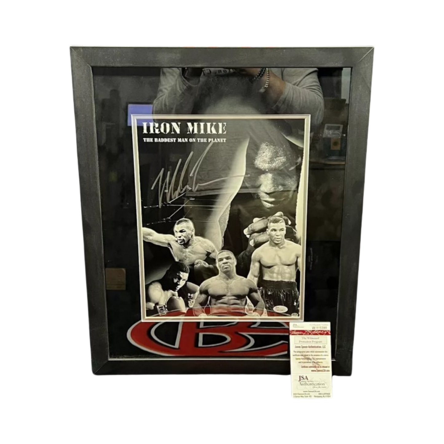 Mike Tyson Autographed 16x20 Baddest Man on the Planet JSA - Framed
