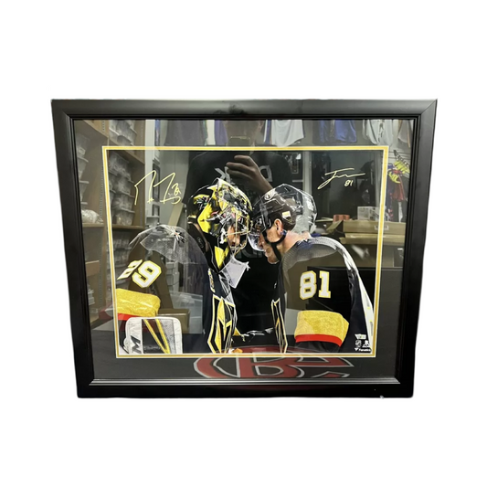 Marc-Andre Fleury & Jonathan Marchessault Autographed Framed 16x20 Fanatics
