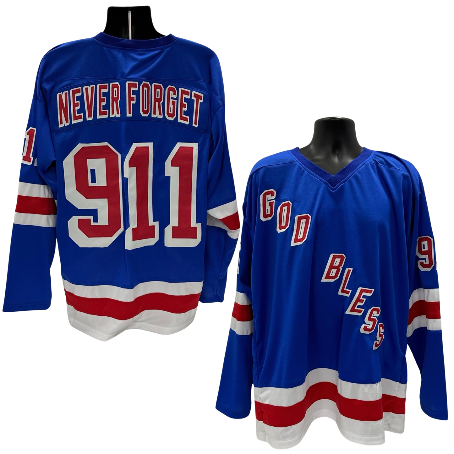 New York Rangers Blue Never Forget Jersey - XL