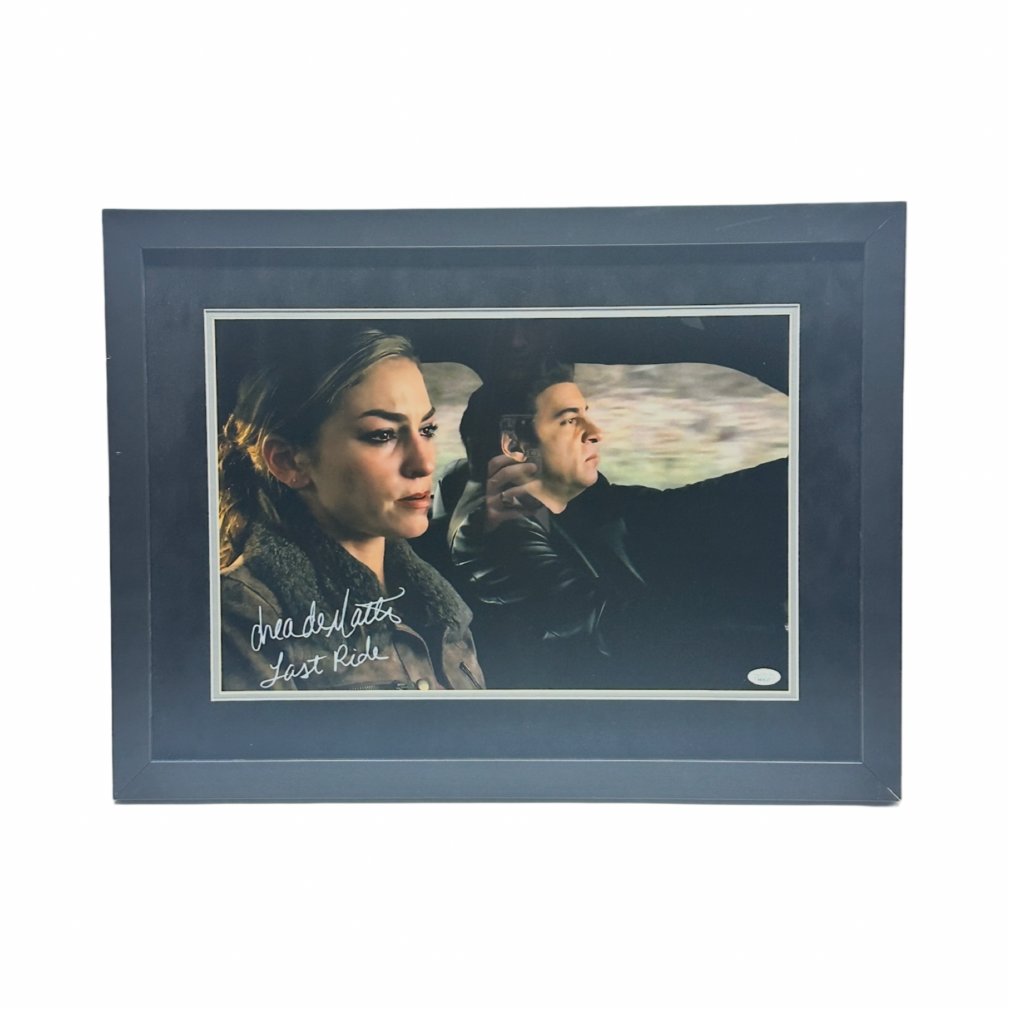 Drea De Matteo Autographed The Sopranos "Last Ride" Inscribed 16x20 JSA - Framed