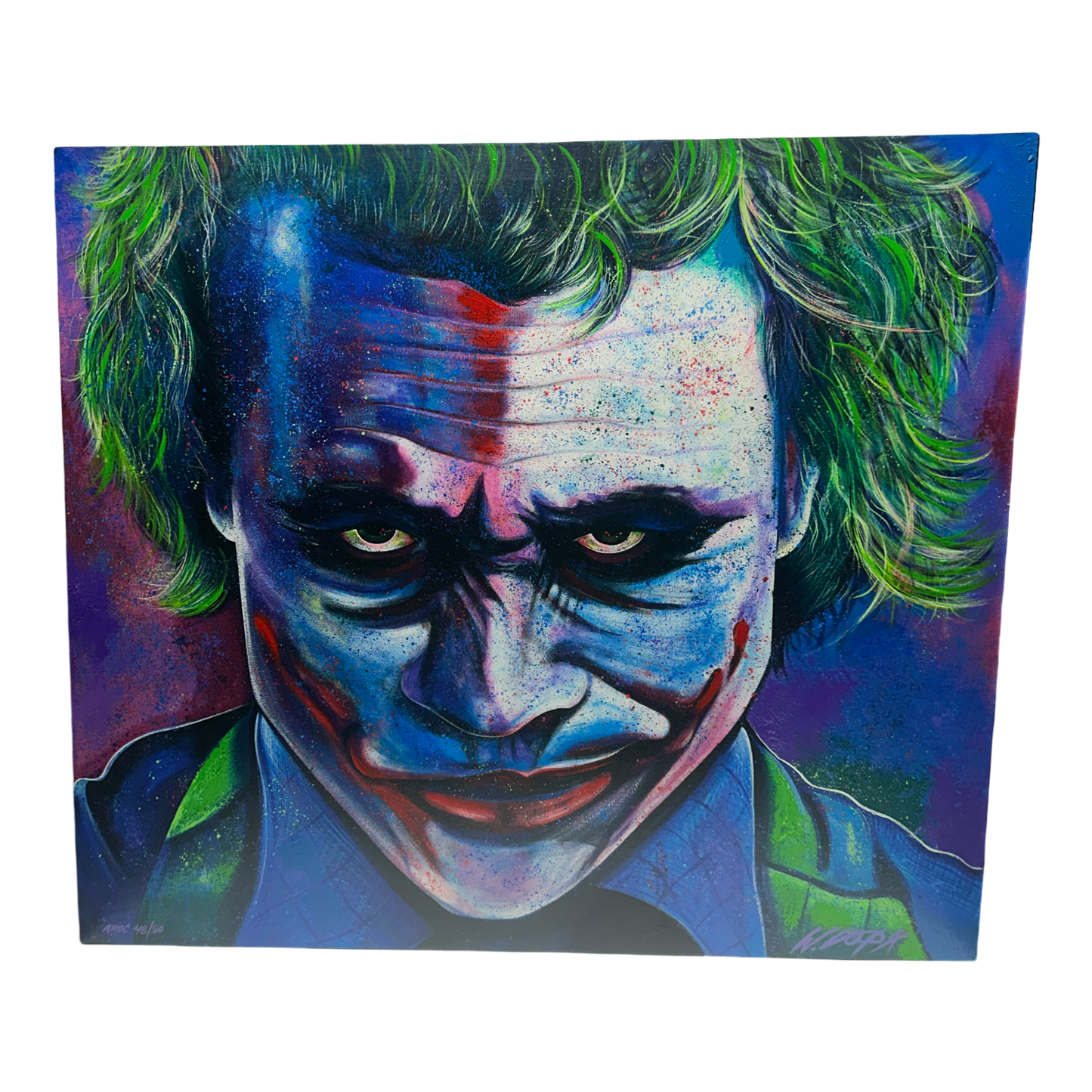 Heath Ledger The Joker Canvas William Lopa Art LE 48/50