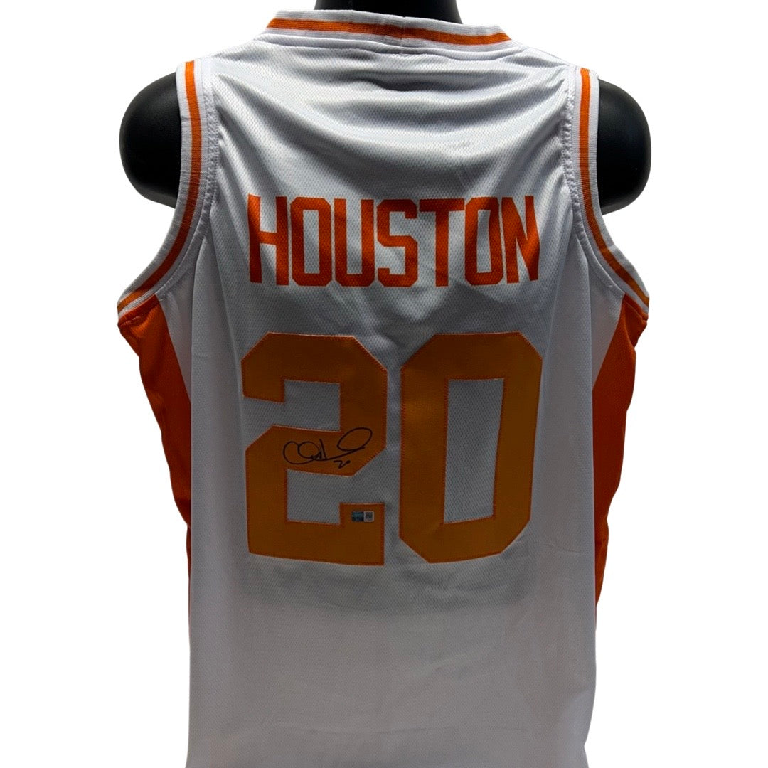 Allan Houston Autographed Tennessee Volunteers White Jersey Steiner CX